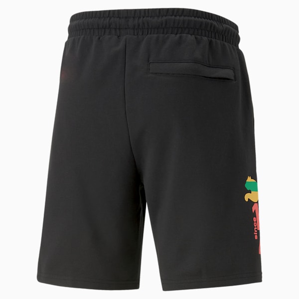 Puma Worldwide Regular Fit Unisex 8" Shorts, PUMA Black, extralarge-IND